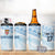 Fiji Rugby Custom Kaiviti Masi 4 in 1 Can Cooler Tumbler Turquoise - Polynesian Pride