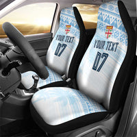 Fiji Rugby Custom Kaiviti Masi Car Seat Cover Turquoise - Polynesian Pride