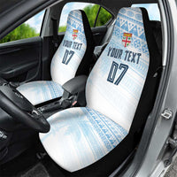 Fiji Rugby Custom Kaiviti Masi Car Seat Cover Turquoise - Polynesian Pride