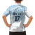 Fiji Rugby Custom Kaiviti Masi Family Matching Long Sleeve Bodycon Dress and Hawaiian Shirt Turquoise - Polynesian Pride