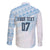 Fiji Rugby Custom Kaiviti Masi Family Matching Long Sleeve Bodycon Dress and Hawaiian Shirt Turquoise - Polynesian Pride