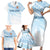 Fiji Rugby Custom Kaiviti Masi Family Matching Short Sleeve Bodycon Dress and Hawaiian Shirt Turquoise - Polynesian Pride