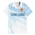 Fiji Rugby Custom Kaiviti Masi Family Matching Short Sleeve Bodycon Dress and Hawaiian Shirt Turquoise - Polynesian Pride