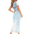 Fiji Rugby Custom Kaiviti Masi Family Matching Short Sleeve Bodycon Dress and Hawaiian Shirt Turquoise - Polynesian Pride