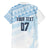 Fiji Rugby Custom Kaiviti Masi Family Matching Tank Maxi Dress and Hawaiian Shirt Turquoise - Polynesian Pride
