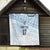 Fiji Rugby Custom Kaiviti Masi Quilt Turquoise - Polynesian Pride
