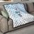 Fiji Rugby Custom Kaiviti Masi Quilt Turquoise - Polynesian Pride