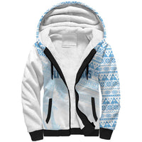 Fiji Rugby Custom Kaiviti Masi Sherpa Hoodie Turquoise - Polynesian Pride