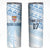 Fiji Rugby Custom Kaiviti Masi Skinny Tumbler Turquoise - Polynesian Pride