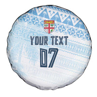 Fiji Rugby Custom Kaiviti Masi Spare Tire Cover Turquoise - Polynesian Pride