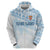 Fiji Rugby Custom Kaiviti Masi Zip Hoodie Turquoise - Polynesian Pride