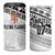 Fiji Rugby Custom Kaiviti Masi 4 in 1 Can Cooler Tumbler Black - Polynesian Pride