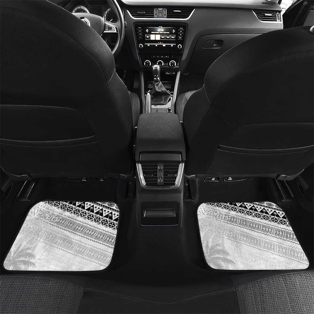 Fiji Rugby Custom Kaiviti Masi Car Mats Black - Polynesian Pride
