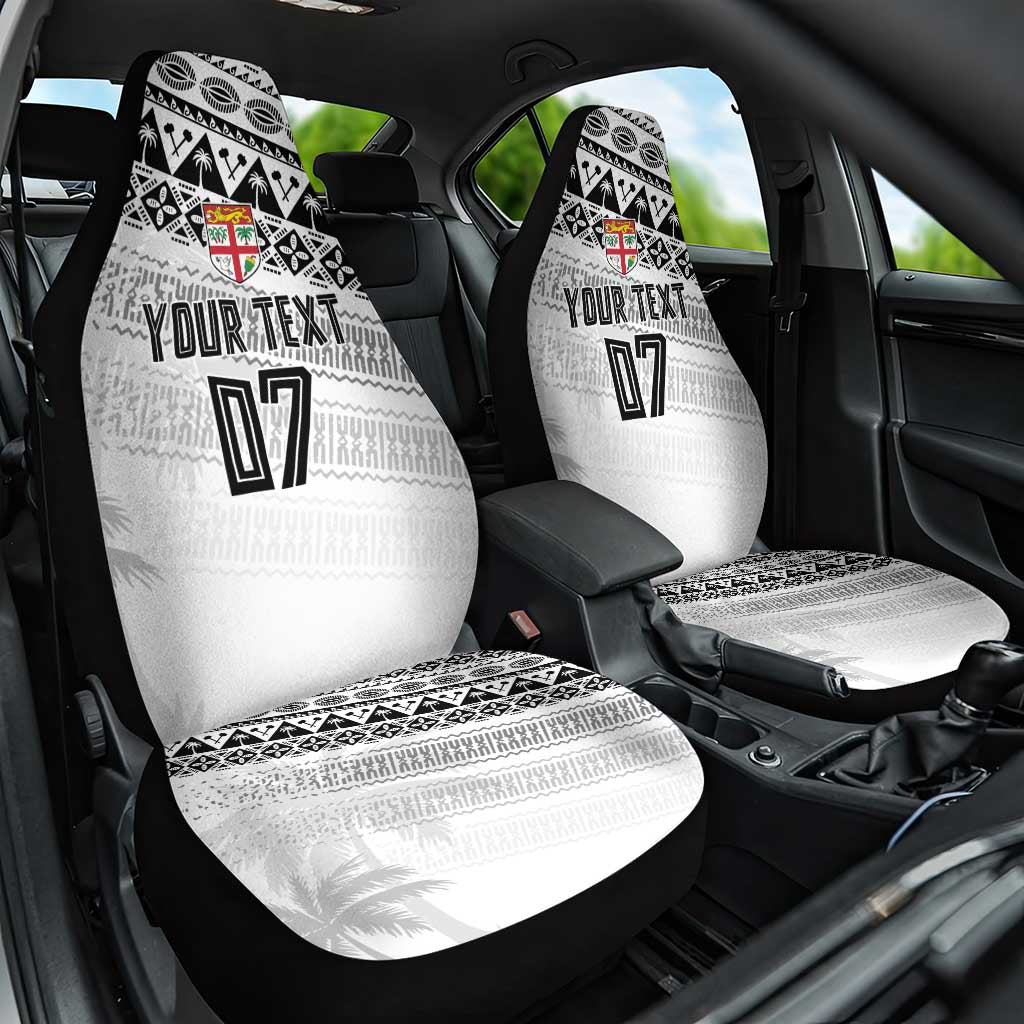 Fiji Rugby Custom Kaiviti Masi Car Seat Cover Black - Polynesian Pride