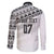 Fiji Rugby Custom Kaiviti Masi Family Matching Short Sleeve Bodycon Dress and Hawaiian Shirt Black - Polynesian Pride