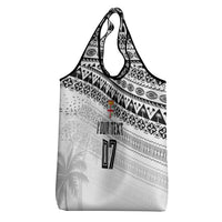 Fiji Rugby Custom Kaiviti Masi Grocery Bag Black - Polynesian Pride