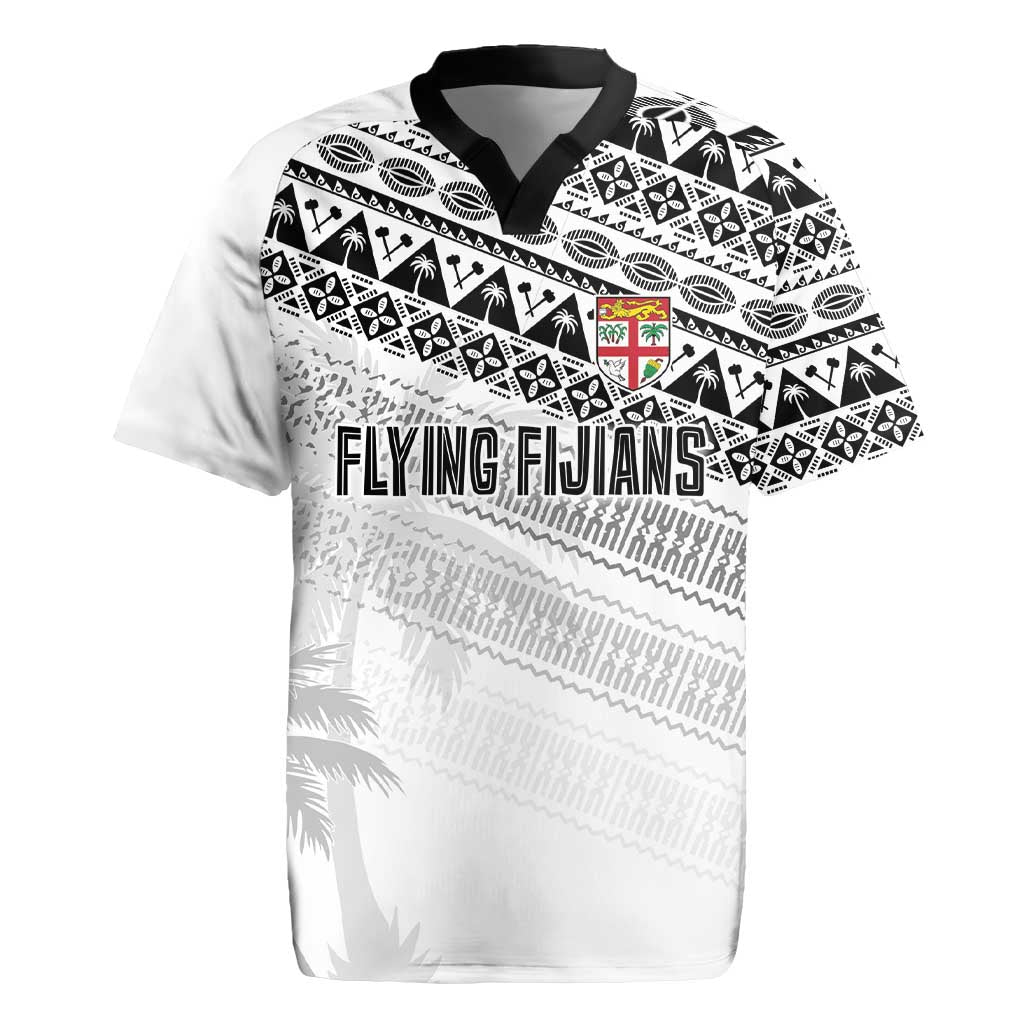 Fiji Rugby Custom Kaiviti Masi Rugby Jersey Black - Polynesian Pride