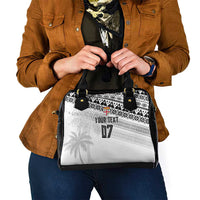 Fiji Rugby Custom Kaiviti Masi Shoulder Handbag Black - Polynesian Pride