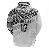 Fiji Rugby Custom Kaiviti Masi Zip Hoodie Black - Polynesian Pride