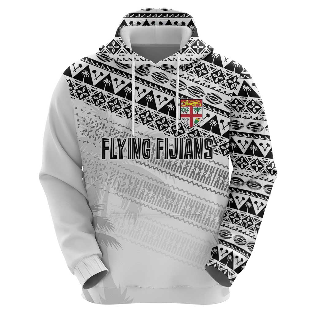 Fiji Rugby Custom Kaiviti Masi Zip Hoodie Black - Polynesian Pride