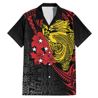 Papua New Guinea 49th Independence Day Family Matching Mermaid Dress and Hawaiian Shirt Motuan Revareva Bird-of-Paradise