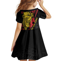 Papua New Guinea 49th Independence Day Family Matching Off Shoulder Short Dress and Hawaiian Shirt Motuan Revareva Bird-of-Paradise