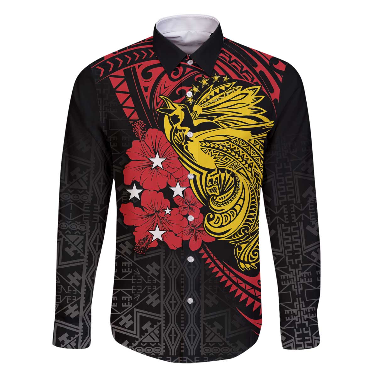 Papua New Guinea 49th Independence Day Family Matching Off Shoulder Short Dress and Hawaiian Shirt Motuan Revareva Bird-of-Paradise