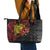 Papua New Guinea 49th Independence Day Leather Tote Bag Motuan Revareva Bird-of-Paradise