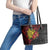 Papua New Guinea 49th Independence Day Leather Tote Bag Motuan Revareva Bird-of-Paradise