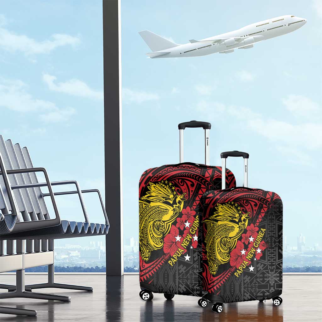 Papua New Guinea 49th Independence Day Luggage Cover Motuan Revareva Bird-of-Paradise