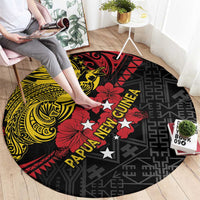 Papua New Guinea 49th Independence Day Round Carpet Motuan Revareva Bird-of-Paradise