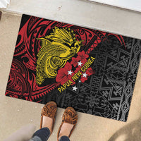 Papua New Guinea 49th Independence Day Rubber Doormat Motuan Revareva Bird-of-Paradise