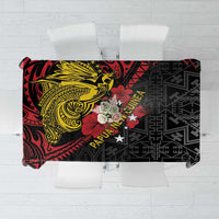 Papua New Guinea 49th Independence Day Tablecloth Motuan Revareva Bird-of-Paradise