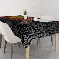 Papua New Guinea 49th Independence Day Tablecloth Motuan Revareva Bird-of-Paradise