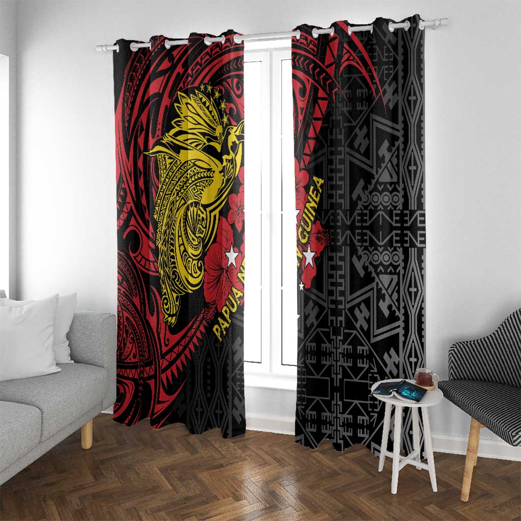 Papua New Guinea 49th Independence Day Window Curtain Motuan Revareva Bird-of-Paradise