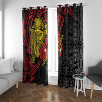Papua New Guinea 49th Independence Day Window Curtain Motuan Revareva Bird-of-Paradise
