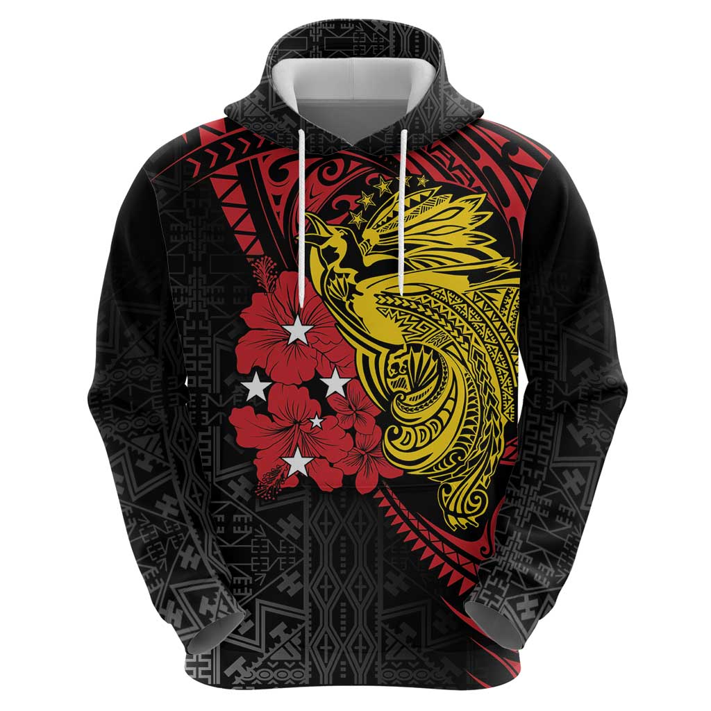 Papua New Guinea 49th Independence Day Zip Hoodie Motuan Revareva Bird-of-Paradise