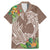 Polynesia Family Matching Mermaid Dress and Hawaiian Shirt Sharks Duo Tropical Brown