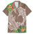 Polynesia Hawaiian Shirt Sharks Duo Tropical Brown