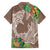 Polynesia Hawaiian Shirt Sharks Duo Tropical Brown