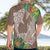 Polynesia Hawaiian Shirt Sharks Duo Tropical Brown