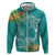 Polynesia Hoodie Sharks Duo Tropical Teal