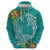 Polynesia Hoodie Sharks Duo Tropical Teal