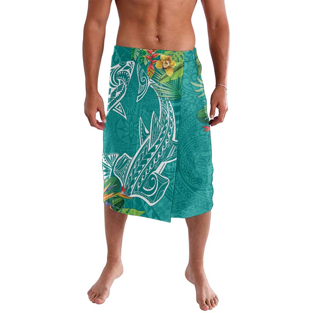 Polynesia Lavalava Sharks Duo Tropical Teal