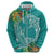 Polynesia Zip Hoodie Sharks Duo Tropical Teal
