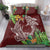 Polynesia Bedding Set Sharks Duo Tropical Oxblood