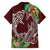 Polynesia Hawaiian Shirt Sharks Duo Tropical Oxblood