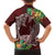 Polynesia Hawaiian Shirt Sharks Duo Tropical Oxblood