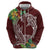 Polynesia Hoodie Sharks Duo Tropical Oxblood