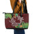 Polynesia Leather Tote Bag Sharks Duo Tropical Oxblood